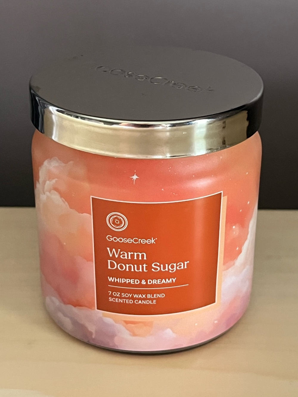 New Goose Creek Warm Donut Sugar 7 Oz. Soy Wax Blend Candle